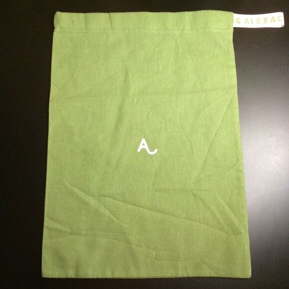 Alexa Chung Medium Green with Pink Logo Dust Bag - Picture 1 of 6